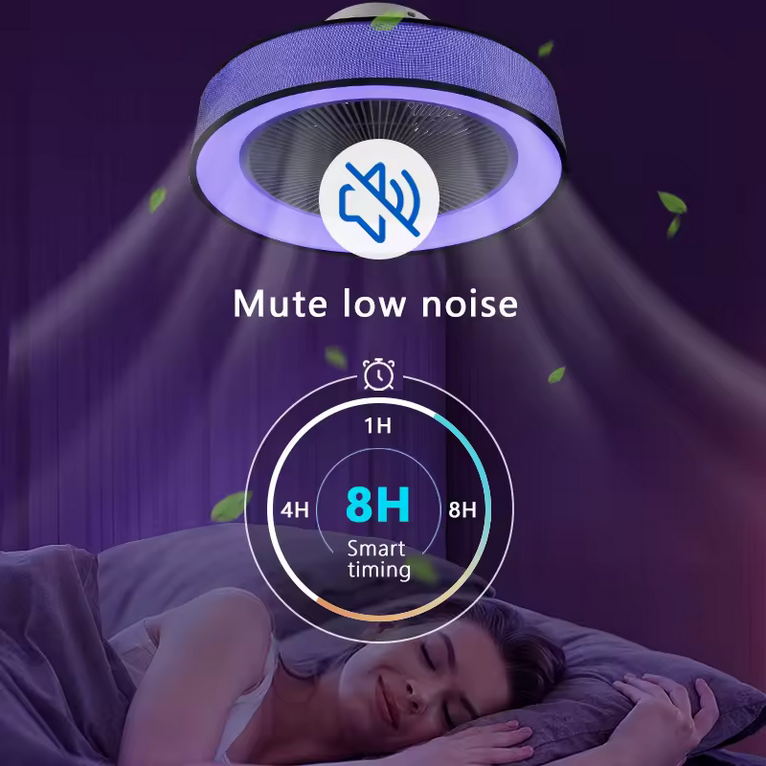 Slimme Plafondlamp RGB met ventilator - inclusief afstandsbediening & App