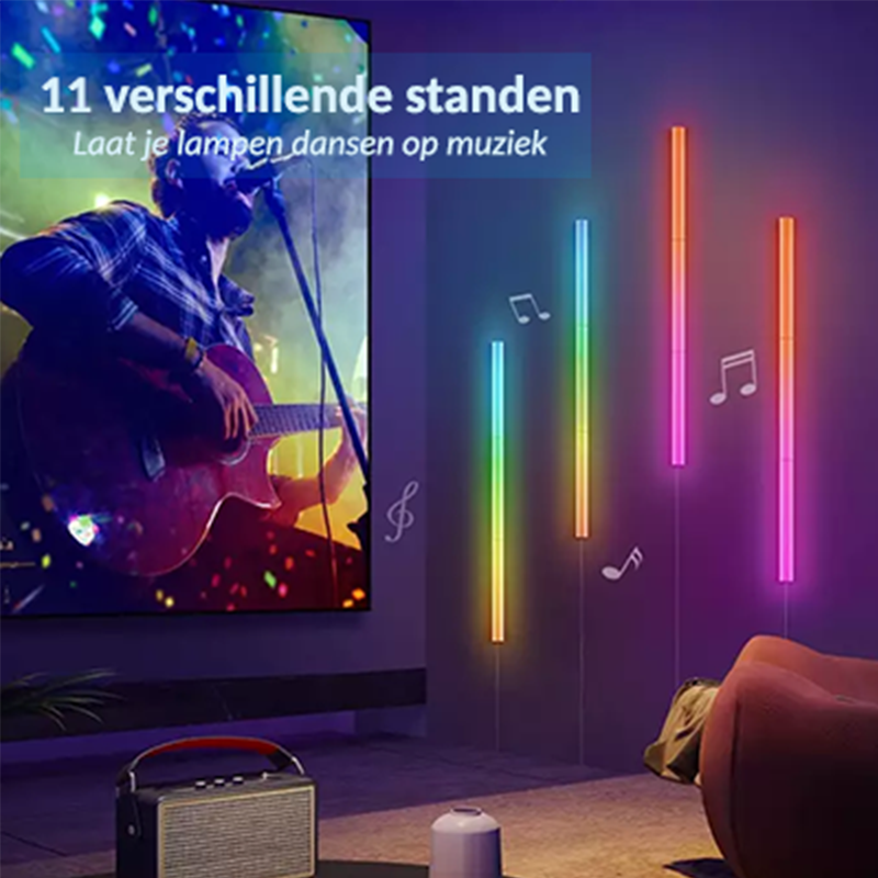 Led Bars / Strips- RGB - Wall lights - With voice control &amp; app